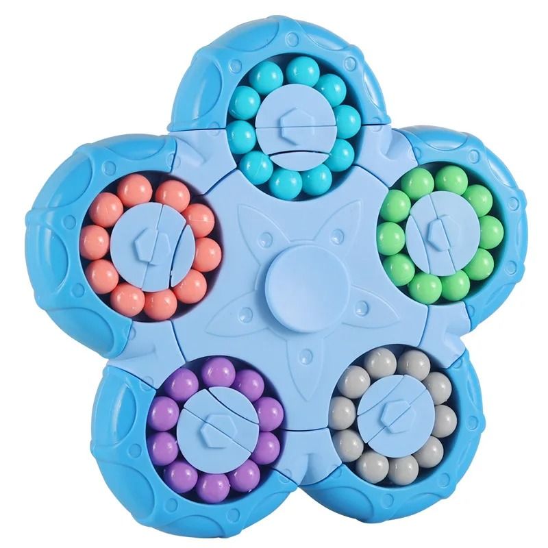 Magic Bean Cube Rotating Brain Teaser Finger Fidget Toy 5