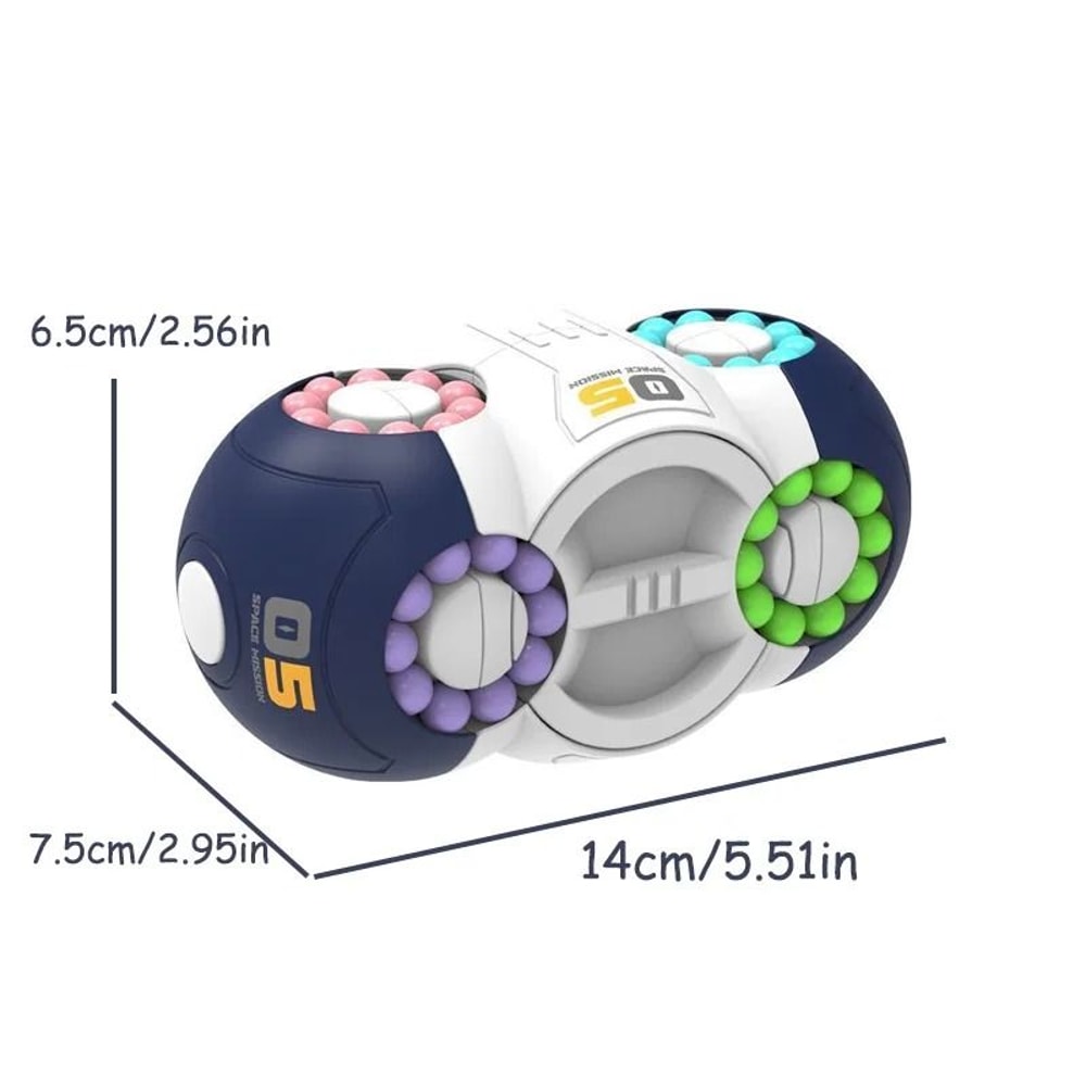 Magic Bean Cube Rotating Brain Teaser Finger Fidget Toy 13