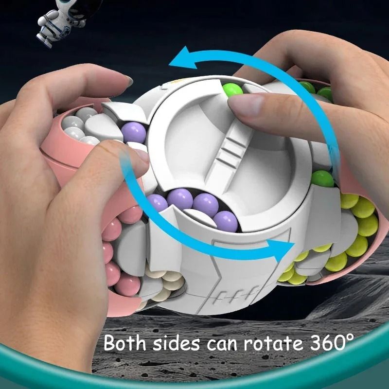 Magic Bean Cube Rotating Brain Teaser Finger Fidget Toy 14