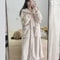 Womens Fleece Nightgown Hooded Winter One Piece Pajama Dress 1