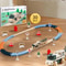 Electric Christmas Train Track Set DIY Railway Building Toy For Kids 1