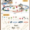 Electric Christmas Train Track Set DIY Railway Building Toy For Kids 5