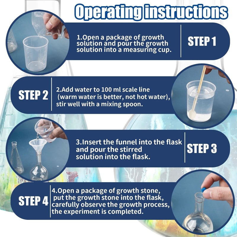 DIY Water Magic Growth Stones Science Toy For Kids 3