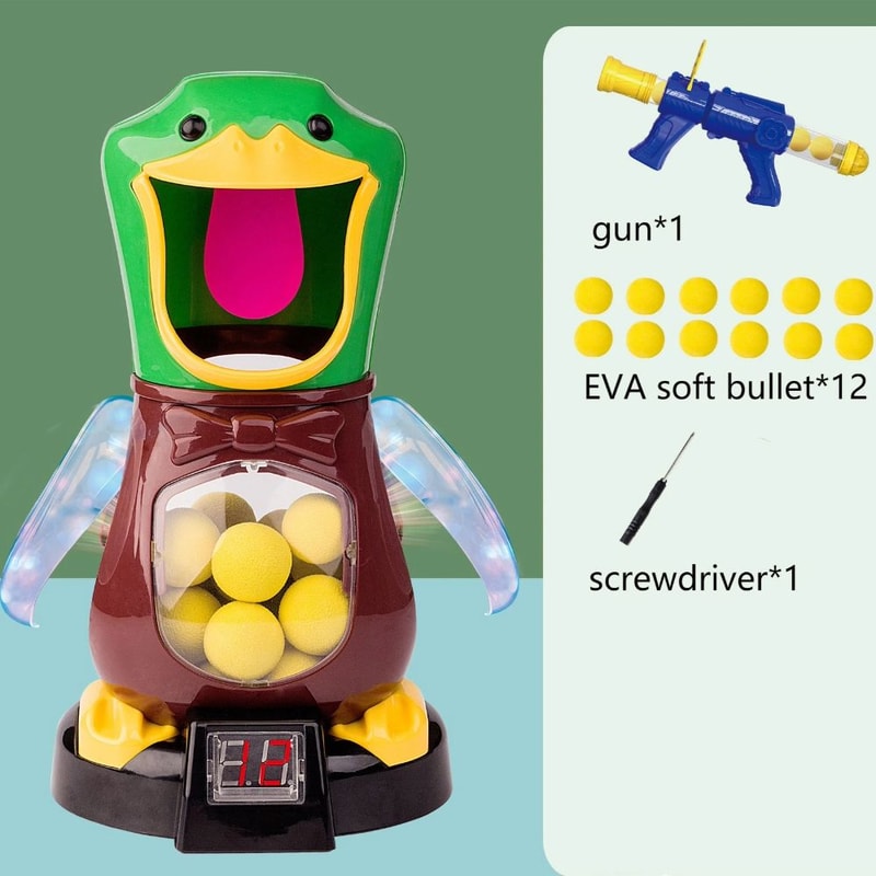 Hungry Duck Shooting Game Toy With Electronic Scoring Target 3