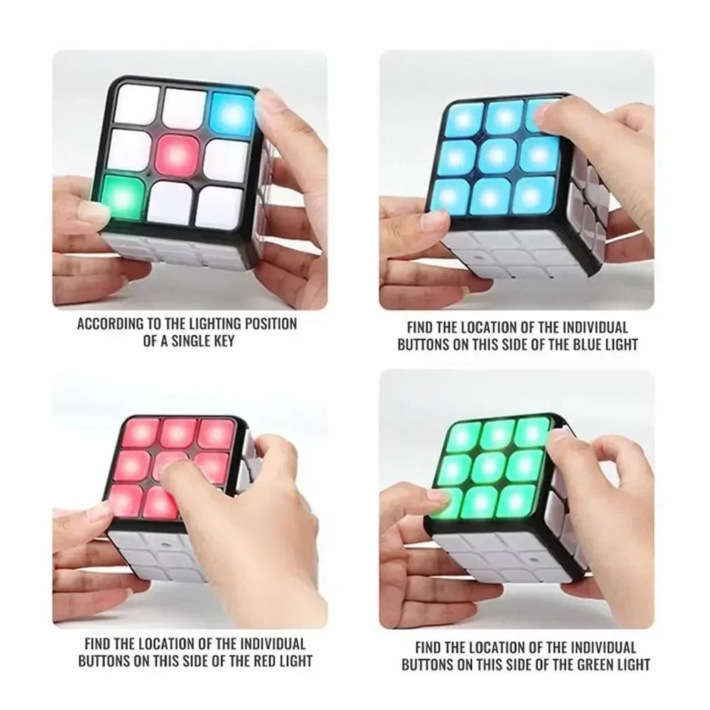 Smart Voice Electronic Magic Cube 3x3 Magnetic Brain Training Toy 4