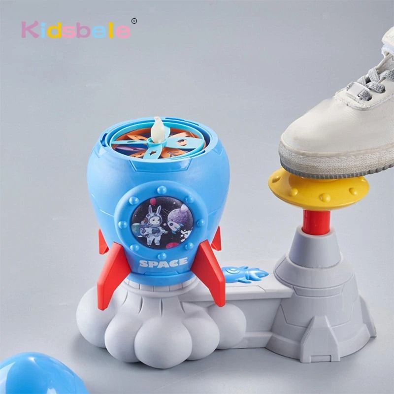 Rocket Butterfly Catching Game Foot Pedal Launcher Toy For Kids 0