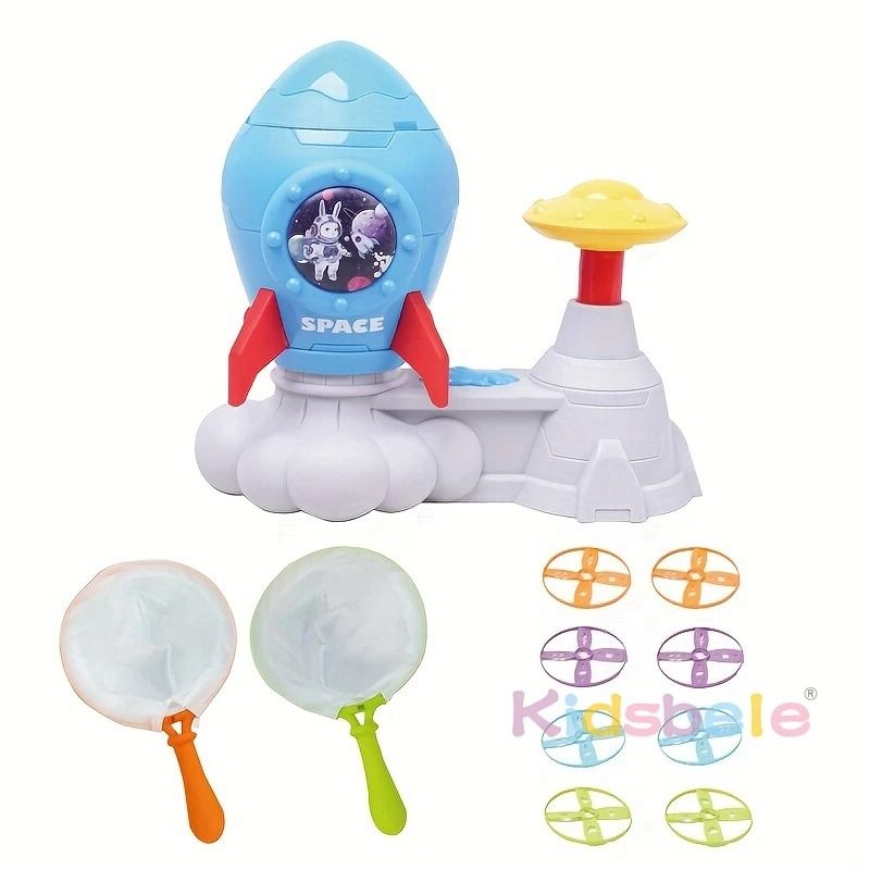 Rocket Butterfly Catching Game Foot Pedal Launcher Toy For Kids 1