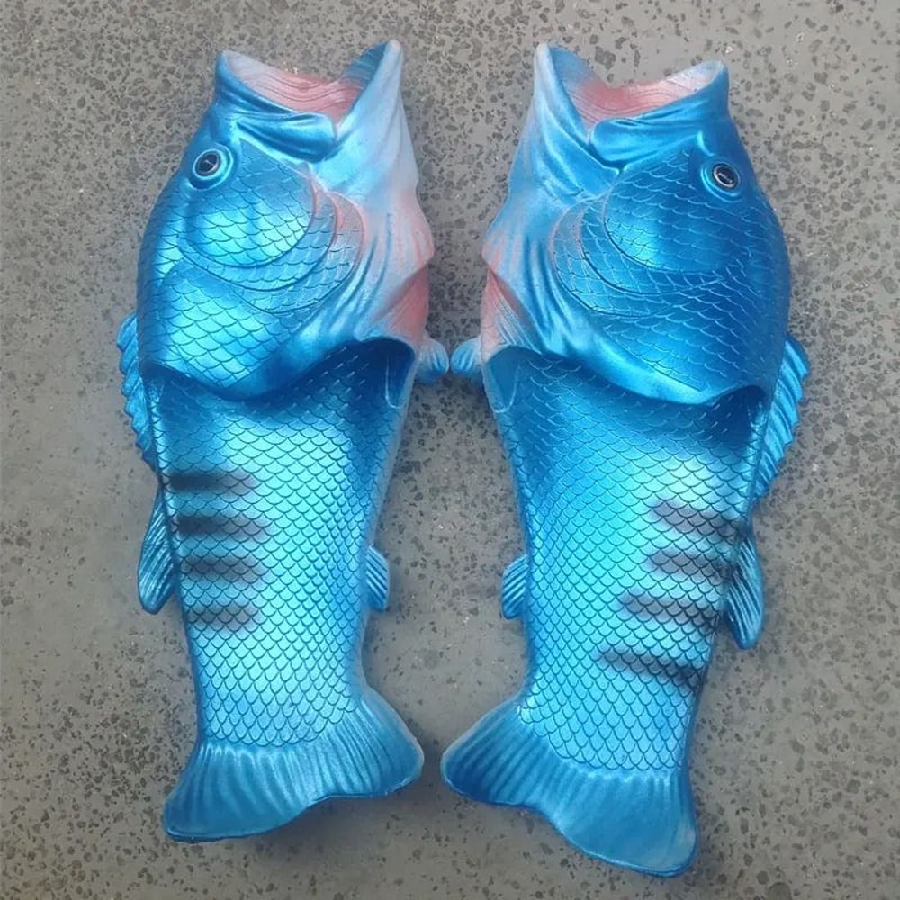 Unisex Funny Beach Slippers Designer Fish Summer Slides 3