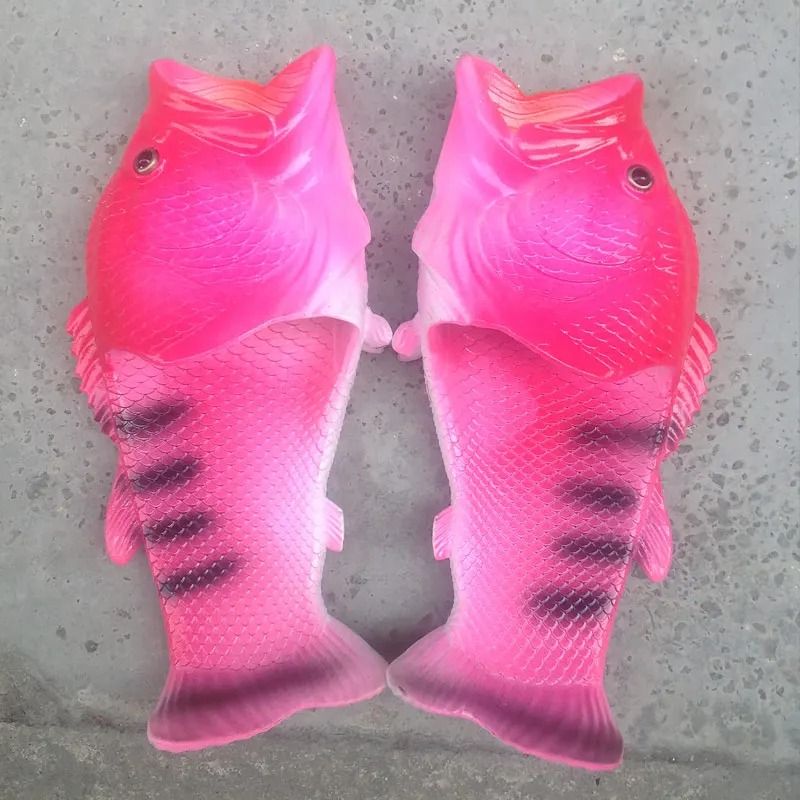 Unisex Funny Beach Slippers Designer Fish Summer Slides 1