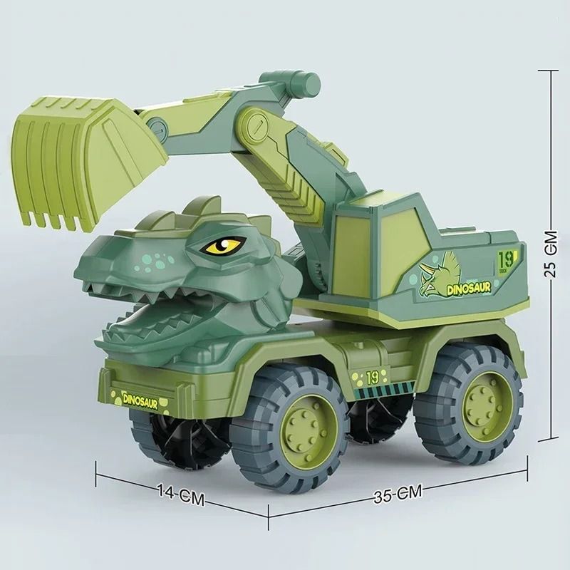 Dinosaur Truck Toy Transport Carrier With T Rex Model For Kids 4