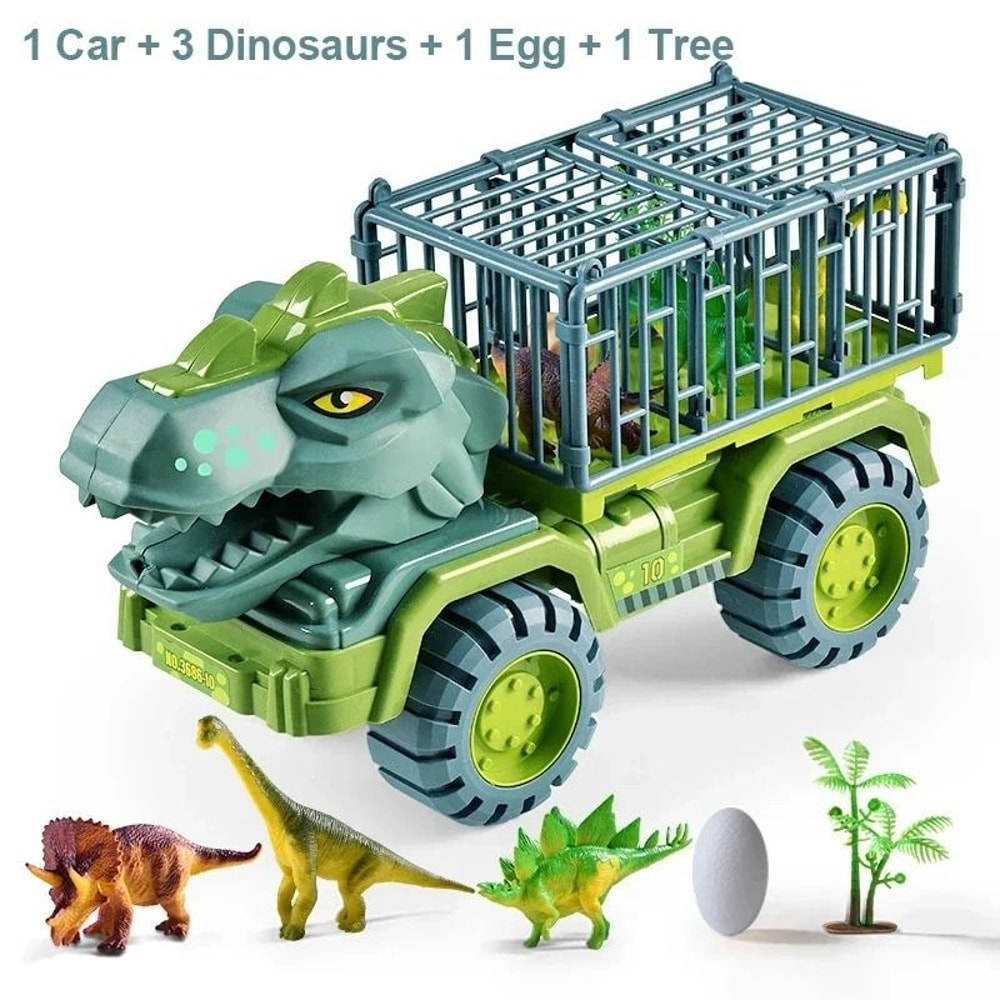 Dinosaur Truck Toy Transport Carrier With T Rex Model For Kids 2