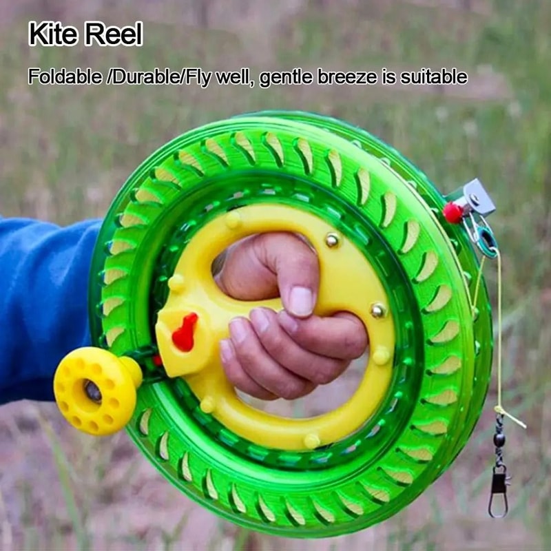 Fire Wheel Kite Reel Winder With Grip Handle 150 To 500M Line 16