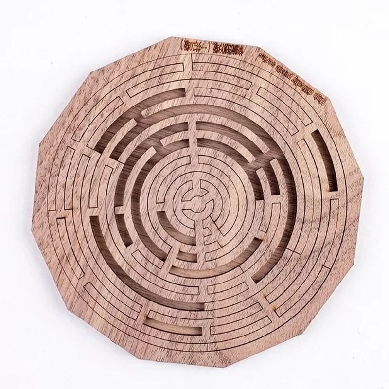 Impossible Wooden Puzzle For Adults 3D Brain Teaser Game 9