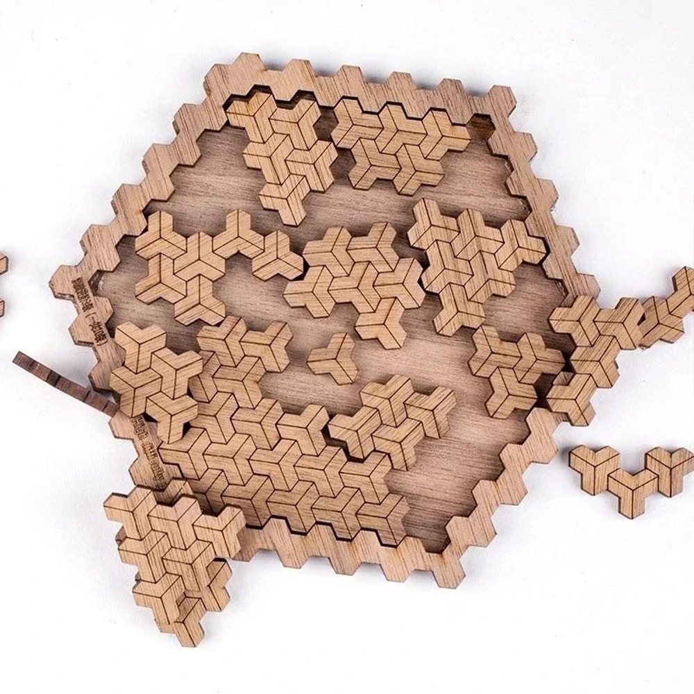 Impossible Wooden Puzzle For Adults 3D Brain Teaser Game 14