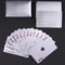 Silver Foil Playing Cards Waterproof Luxury Poker Deck 6