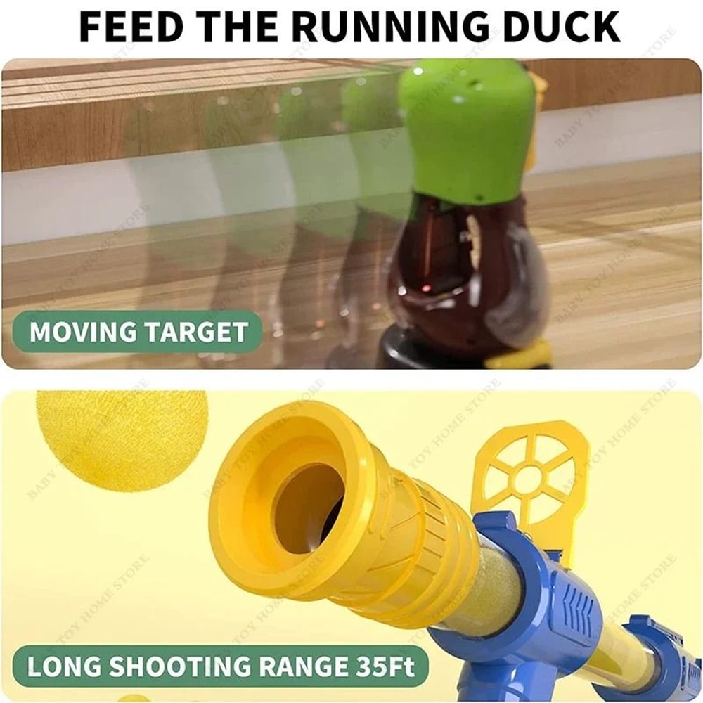 Interactive Shooting Duck Toy Foam Ball Target Game With Light And Sound 7