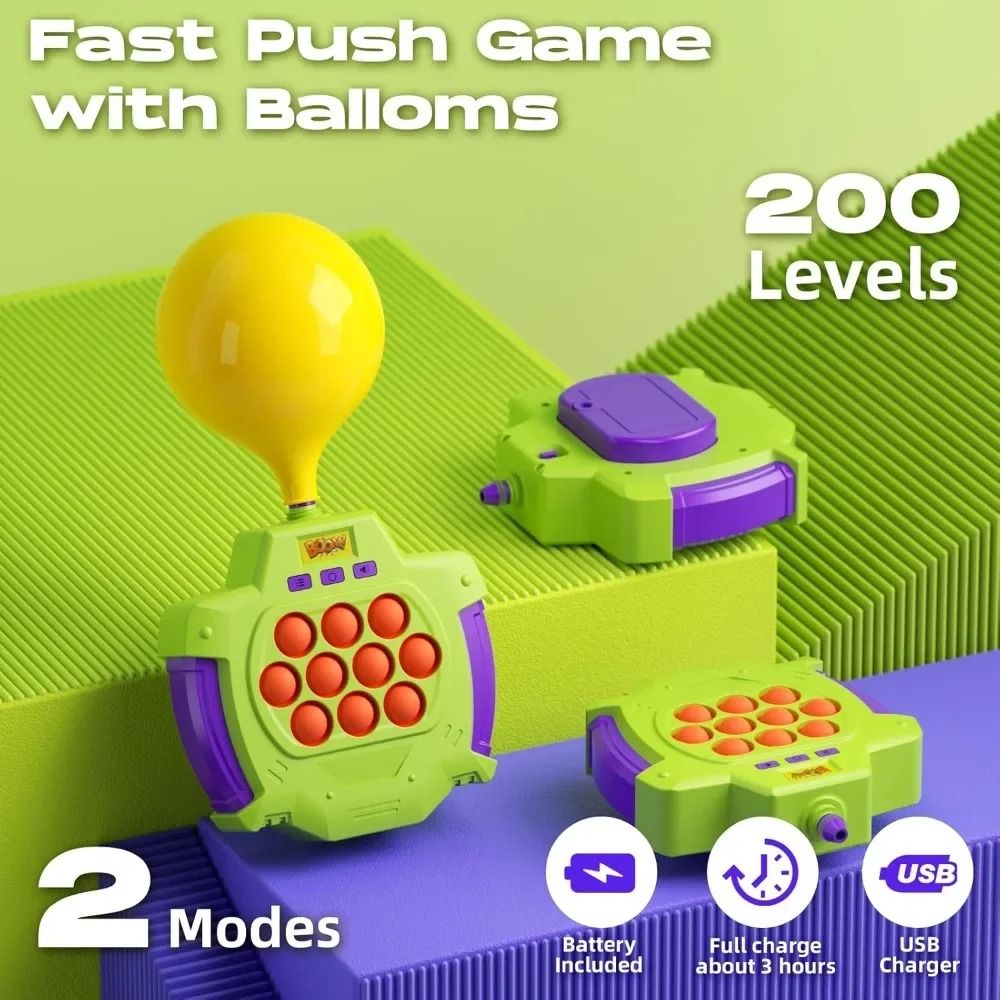 Light Up Pop It Game Quick Push Electronic Fidget Puzzle Toy 4