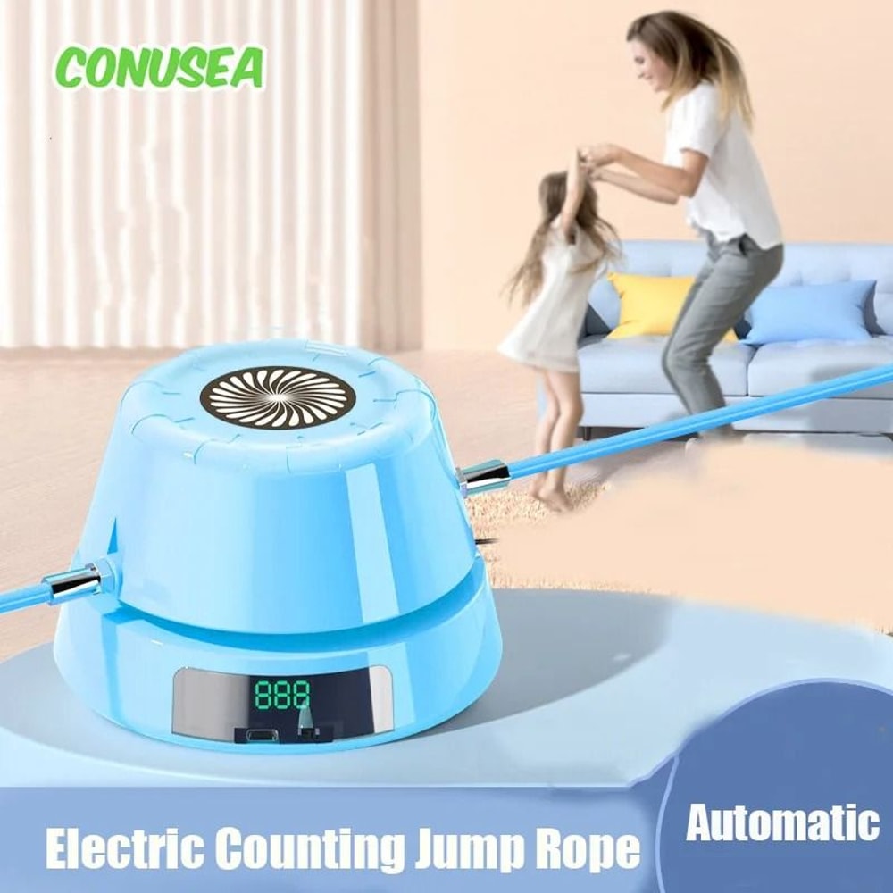 Electric Jump Rope Machine With Digital Counter And Remote Control 10