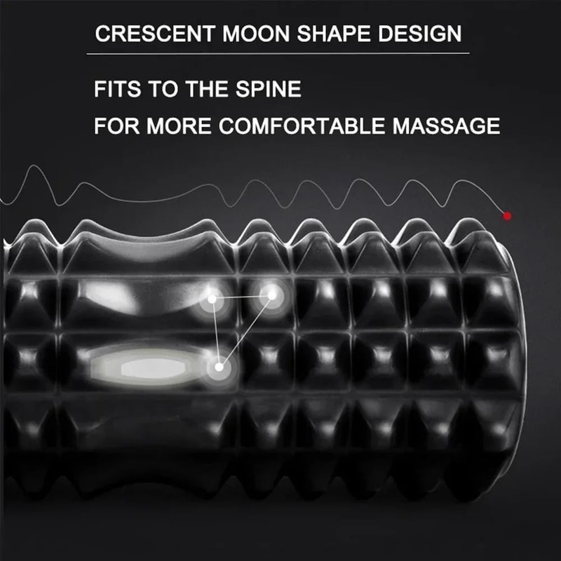 Foam Massage Roller Hollow Core Fitness Muscle Recovery Roller 9