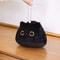 Kawaii Black Cat Plush Doll Mini Round Stuffed Toy Keychain 5
