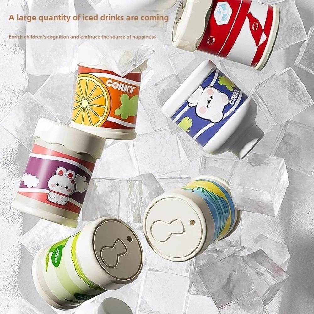 Kids Vending Machine Toy Coin Operated Mini Drink Dispenser 7