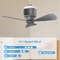 12000mAh Portable Camping Ceiling Fan With LED Light And Remote 2