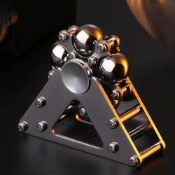 metal gyroscopic fidget toy mechanical desktop ornament