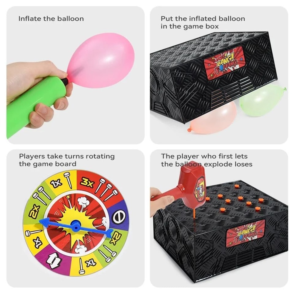Multiplayer Balloon Explosion Game Fun Family Tabletop Party Toy 1