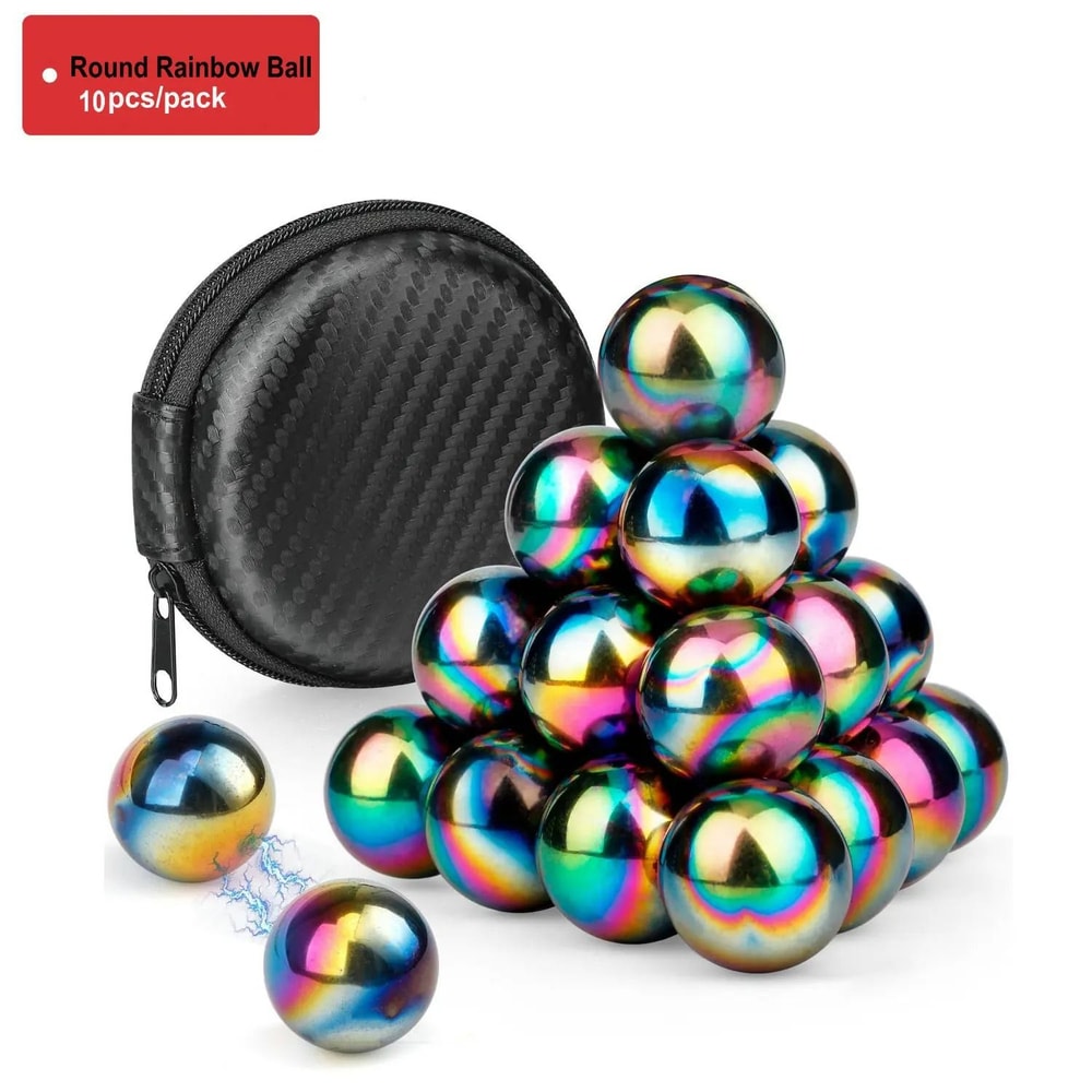 EDC Magnetic Bead Fidget Toy Oval Magnet Balls For Stress Relief 1