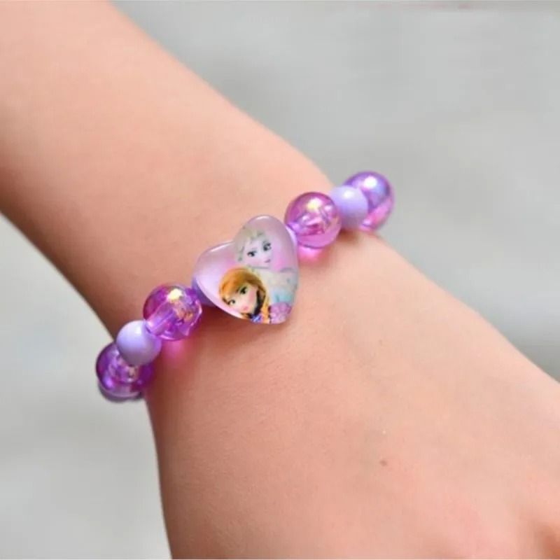 Frozen Princess Wristband Toy Elsa Anna Kawaii Bracelet For Girls 4