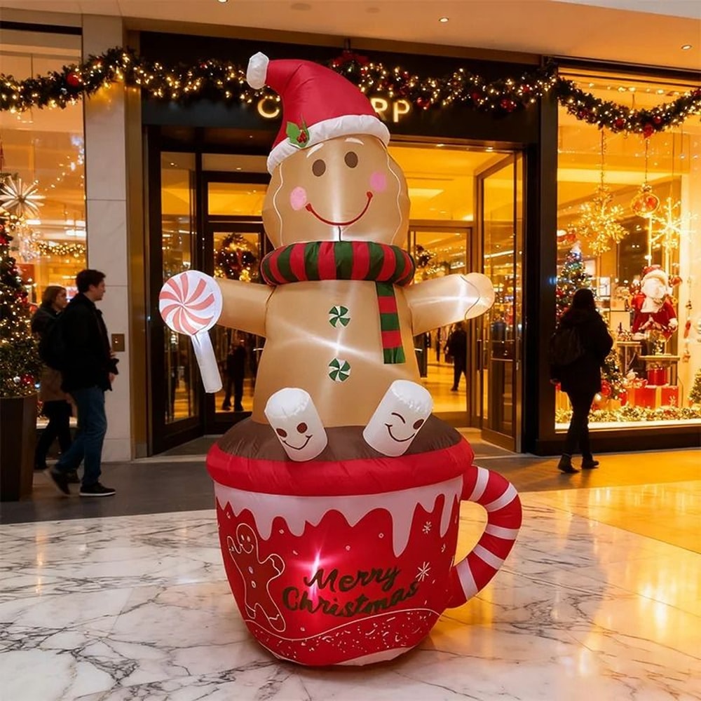 LED Christmas Inflatable Decoration Light Up Holiday Lawn Figure 10