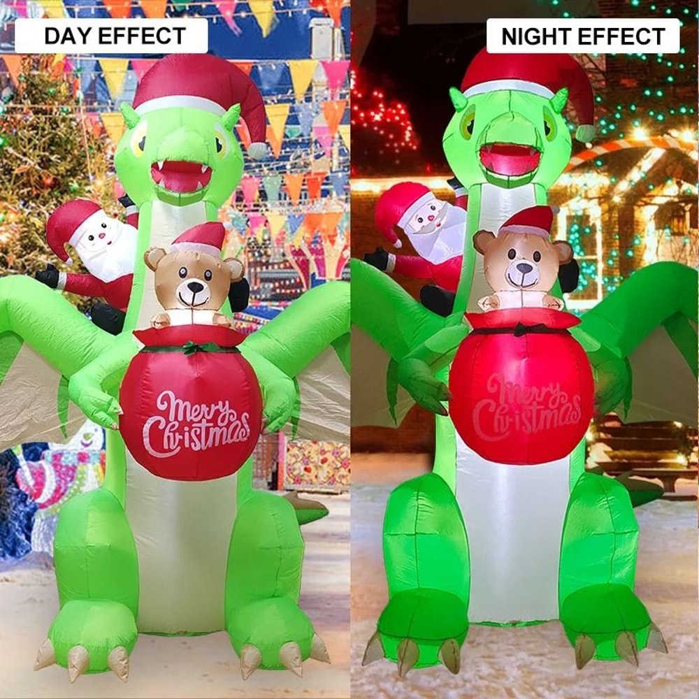 LED Christmas Inflatable Decoration Light Up Holiday Lawn Figure 6