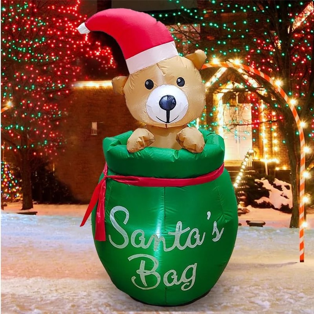 LED Christmas Inflatable Decoration Light Up Holiday Lawn Figure 7