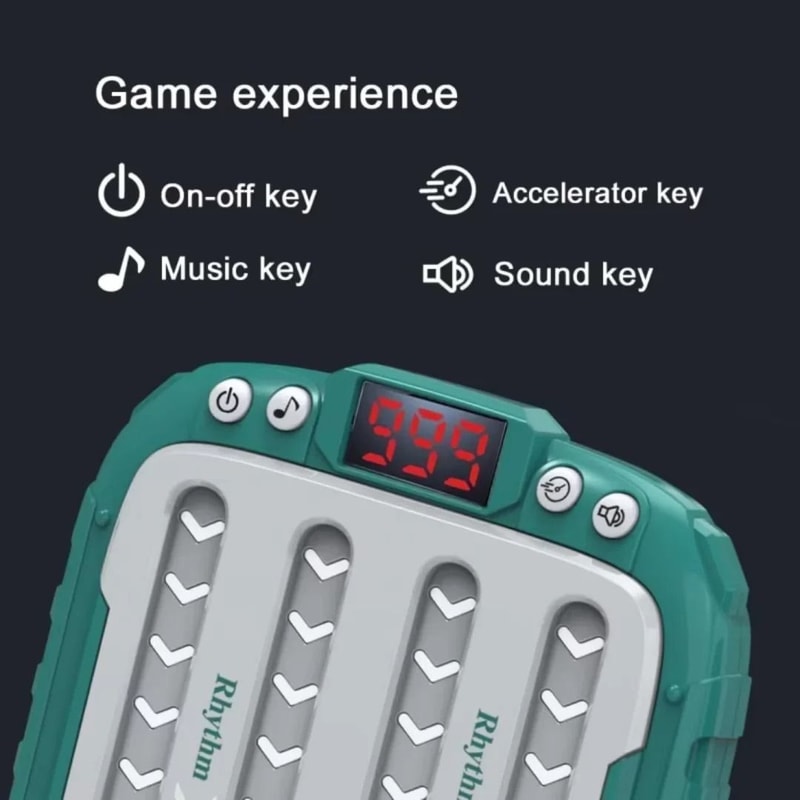 Music Rhythm Game Machine Light Up Brain Training Puzzle Toy For Kids 7