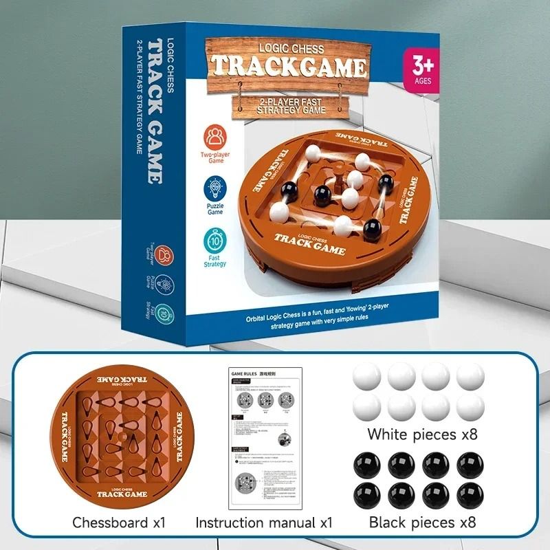 Logic Chess Track Game Two Player Strategy Brain Training Toy 2