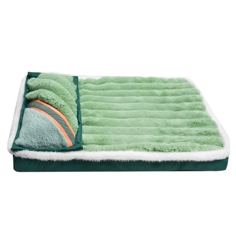 Winter Dog Bed Fleece Detachable Washable Pet Blanket Mat 2