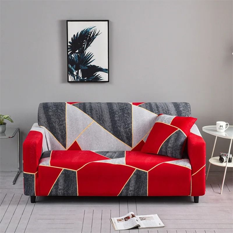 Floral Stretch Sofa Slipcover Elastic Spandex Couch Protector For Living Room Decor 4