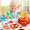 Kids Electric Hot Pot Kitchen Playset With Bubble Light And Sound 6