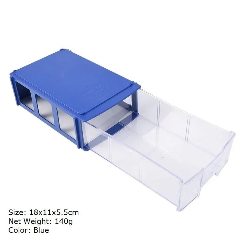 10 Piece Stackable Drawer Storage Box Set For Desk And Small Parts Organization 4