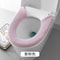 Extra Thick Universal Toilet Seat Cover Pad With Button Fastener 2