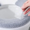 Extra Thick Universal Toilet Seat Cover Pad With Button Fastener 7