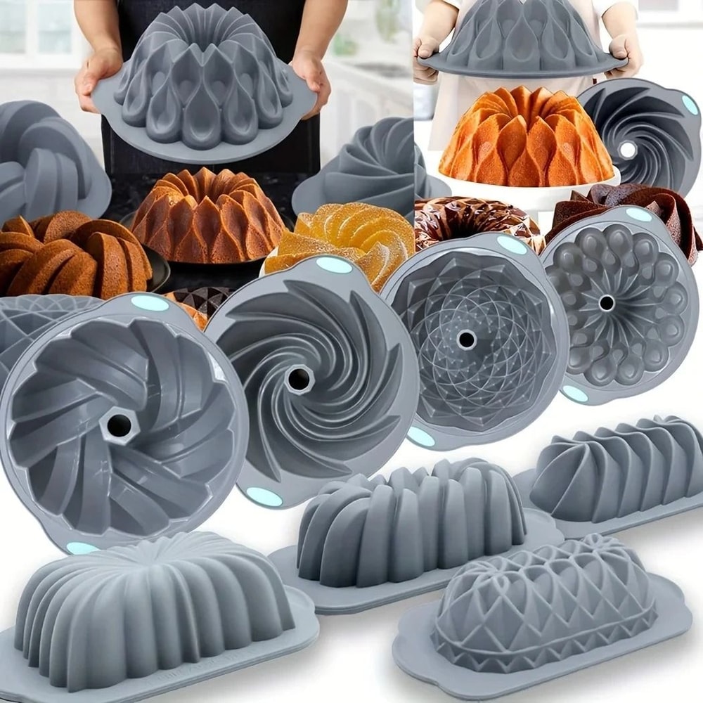 Versatile Silicone Bakeware Set With Non Stick Cake And Chocolate Molds 0