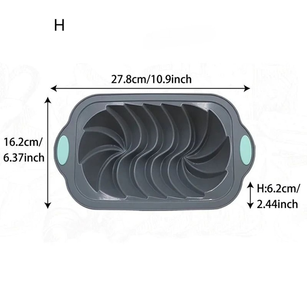 Versatile Silicone Bakeware Set With Non Stick Cake And Chocolate Molds 8