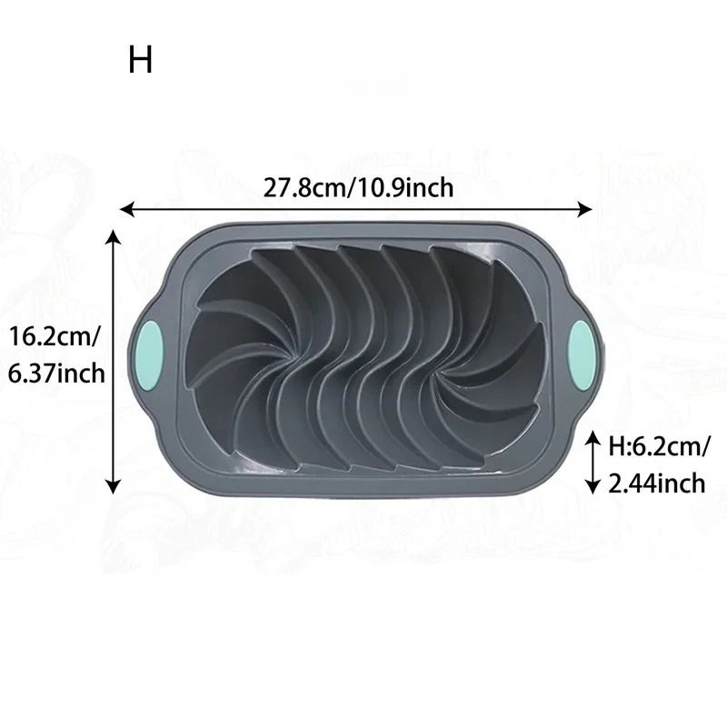 Versatile Silicone Bakeware Set With Non Stick Cake And Chocolate Molds 8