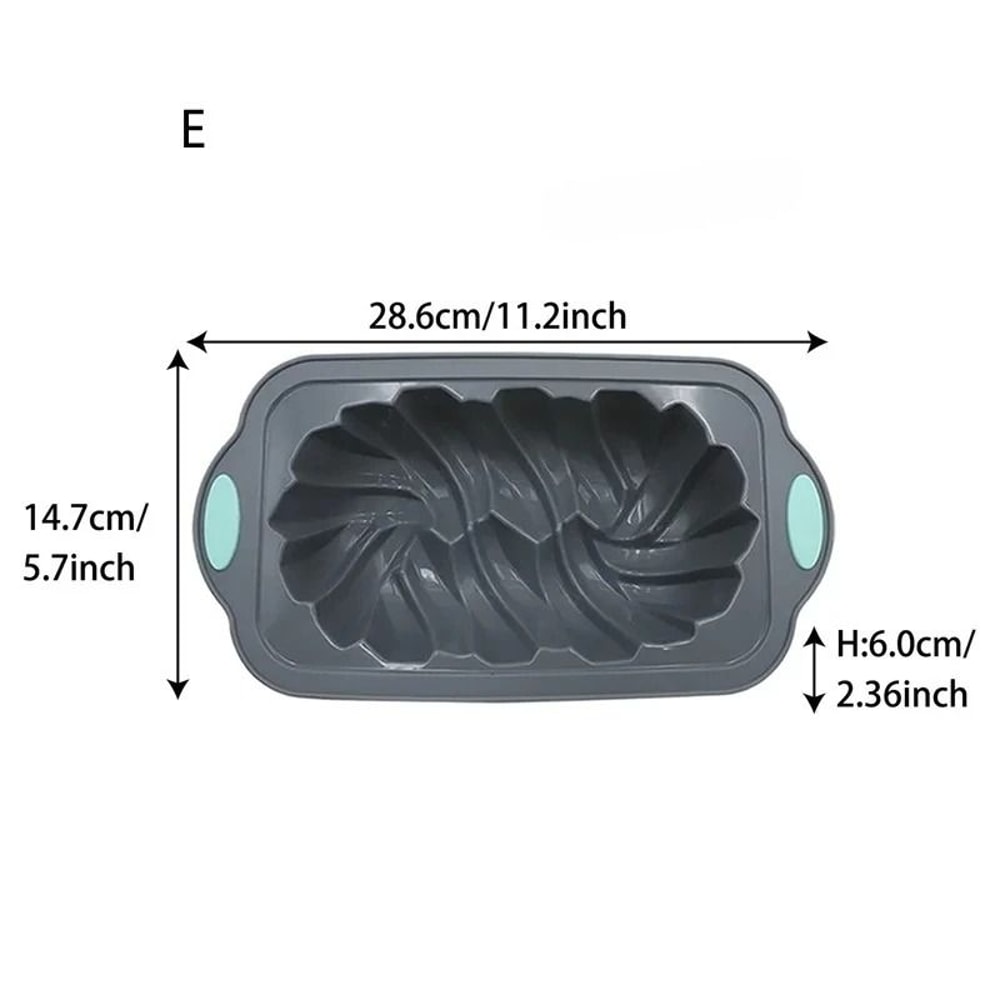 Versatile Silicone Bakeware Set With Non Stick Cake And Chocolate Molds 5