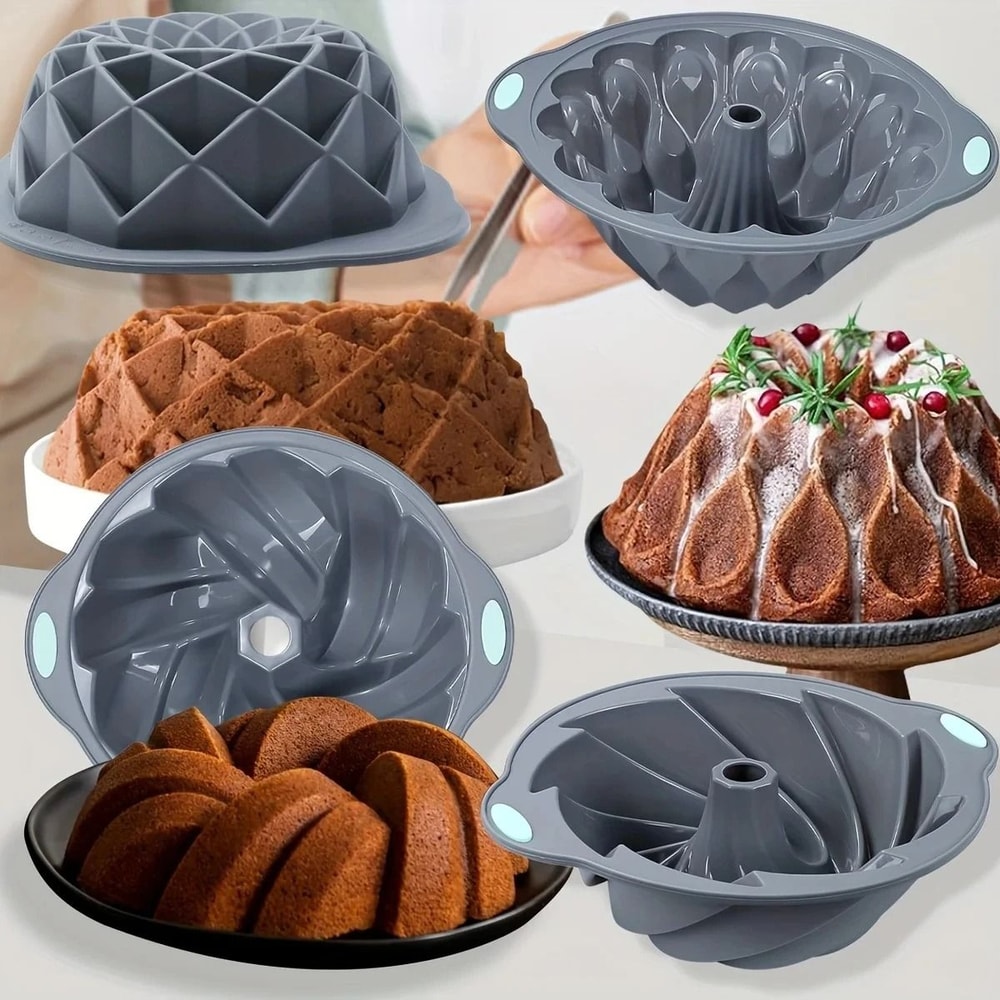 Versatile Silicone Bakeware Set With Non Stick Cake And Chocolate Molds 9