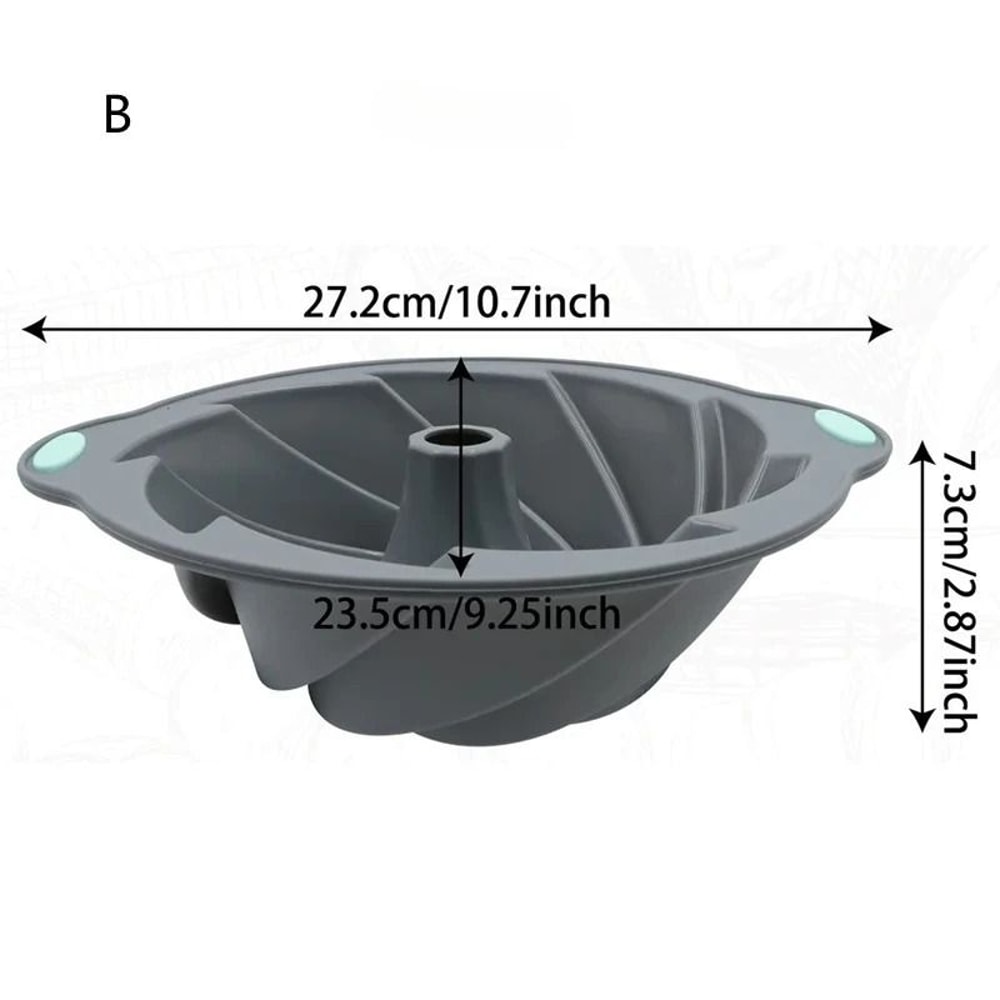 Versatile Silicone Bakeware Set With Non Stick Cake And Chocolate Molds 2