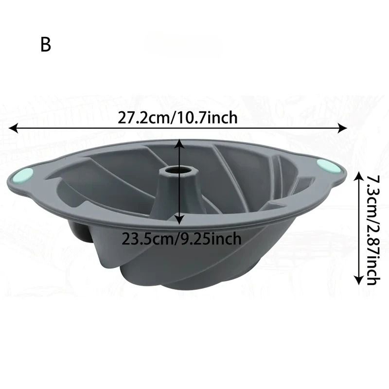 Versatile Silicone Bakeware Set With Non Stick Cake And Chocolate Molds 2