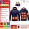 23 Zone USB Heated Jacket Winter Self Heating Coat For Men And Women 9