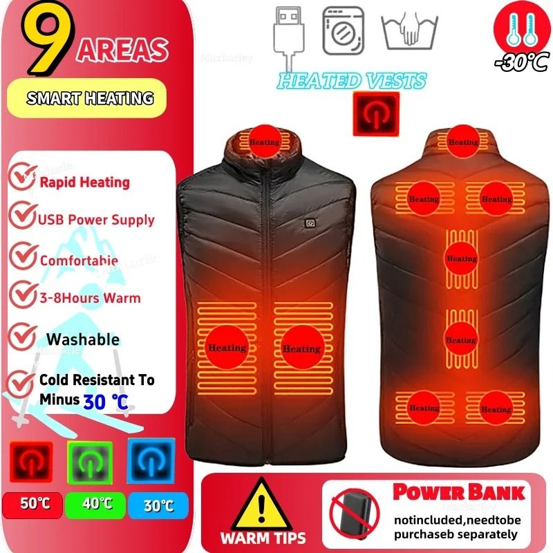 23 Zone USB Heated Jacket Winter Self Heating Coat For Men And Women 0